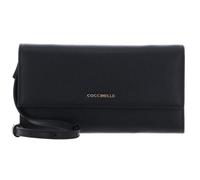 COCCINELLE Metallic Soft Mini Bag Wallet Grained Leather Noir