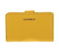 COCCINELLE Metallic Soft Mini Wallet Grained Leather Soleado