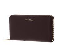 COCCINELLE Metallic Soft Wallet Grained Leather Berry