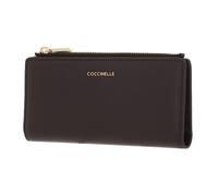 COCCINELLE Metallic Soft Wallet Grained Leather Fondant Brown