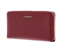Coccinelle Metallic Soft Geldbörse dunkelrot, Leder, Damen