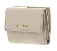 Coccinelle Metallic Soft Geldbörse sand, genarbtes Leder, Damen