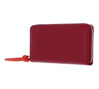 COCCINELLE Metallic Soft Wallet Grained Leather Sangria / Gazpacho