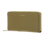 COCCINELLE Metallic Soft Wallet Grained Leather Seagrass