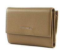 COCCINELLE Metallic Soft Wallet Grainy Leather Moss Green