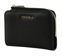 Coccinelle Geldbörse Metallic Soft Leder Schwarz