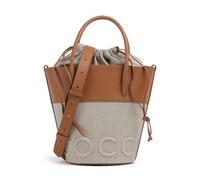 COCCINELLE Myrtha Canvas Handbag Natural / Cuir