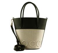 COCCINELLE Myrtha Canvas Handbag Natural / Noir