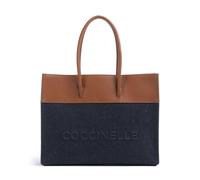Coccinelle Myrtha Denim Shopper dunkelblau, Baumwolle, Damen