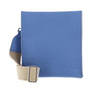 COCCINELLE Myrtha Maxi Log Crossbody Bag Grained Leather Azul