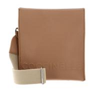 Coccinelle Myrtha Maxi Logo Umhängetasche hellbraun, Leder, Damen