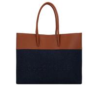 Coccinelle Myrtha Denim Shopper dunkelblau, Baumwolle, Damen