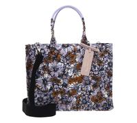 COCCINELLE Never Without Bag Ca. Flow Handbag Prin. Eff. Canvas Fab. Multi. Lavender