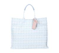 Coccinelle Never Without Bag Monogram Shopper blau/weiß, Baumwolle, Damen