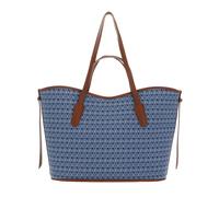 COCCINELLE Never Without Bag Monogra Handbag Blue Denim / Cognac