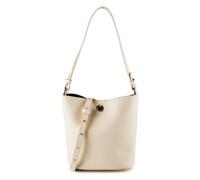 COCCINELLE Nikla Mini Bag Double Grainy Leather Pearl / Cognac
