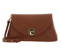 COCCINELLE Nikla Handbag Double Grainy Leather Cognac / Noir