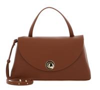 COCCINELLE Nikla Handbag Double Grainy Leather Cognac / Noir