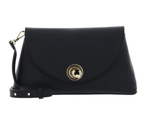 COCCINELLE Nikla Handbag Double Grainy Leather Noir / Cognac