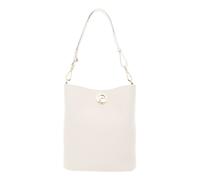 COCCINELLE Nikla Handbag Double Grainy Leather Pearl / Cognac