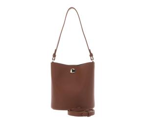 COCCINELLE Nikla Mini Bag Double Grainy Leather Cognac / Noir