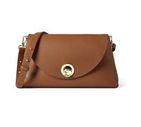 Coccinelle Nikla Handbag Double Grainy Leather Cognac/Noir