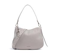 Coccinelle Nory Schultertasche hellgrau, genarbtes Leder, Damen