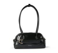 Coccinelle Paki Shiny Schultertasche Leder 30 cm schwarz