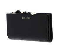 COCCINELLE Pansy Wallet Grained Leather Noir