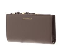 COCCINELLE Pansy Wallet Grained Leather Warm Taupe