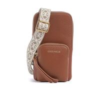 Coccinelle Pixie Handytasche cognac, genarbtes Rindsleder, Damen