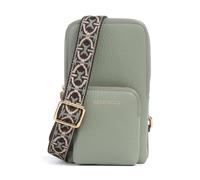 Coccinelle Pixie Handytasche graugrün, genarbtes Rindsleder, Damen