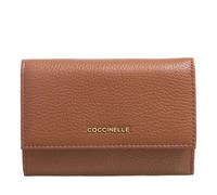 Coccinelle Portemonnaie - Metallic Soft - Gr. unisize - in Cognacbraun - für Damen