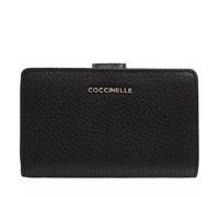 Coccinelle Portemonnaie - Metallic Soft - Gr. unisize - in Schwarz - für Damen
