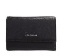 Coccinelle Portemonnaie - Metallic Soft - Gr. unisize - in Schwarz - für Damen