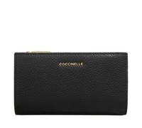 Coccinelle Portemonnaie - Metallic Soft - Gr. unisize - in Schwarz - für Damen