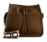 COCCINELLE Raquel Crossbody Bag Cognac / Noir