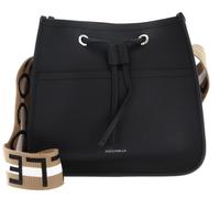 COCCINELLE Raquel Crossbody Bag Noir / Cognac