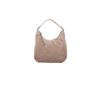 COCCINELLE Rebekka Suede Handbag Grained Leather Warm Taupe