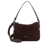 Coccinelle Rebekka Suede Schultertasche dunkelbraun, Rauleder, Damen