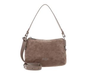 COCCINELLE Rebekka Suede Mini Bag Grained Leather Warm Taupe
