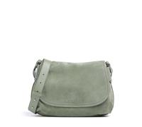 Coccinelle Rebekka Suede Schultertasche graugrün, Rauleder, Damen