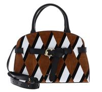 COCCINELLE Sabine Handbag N.Geo.Pat Multi Cognac / Noir