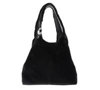 Coccinelle Schultertasche C-Easy Synthetic Fur Shopper Noir/Noir schwarz