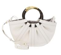 COCCINELLE Shell Handbag Smooth Leather Pearl