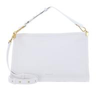 COCCINELLE Snip Handbag Double Grainy Leather Bril. Wh / Cela. Gr