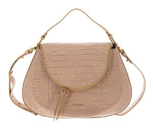 COCCINELLE Sole Croco Sof Handbag Soft Croco Print Leather Toasted
