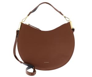 COCCINELLE Sunup Handbag Double Grainy Leather Cognac / Noir