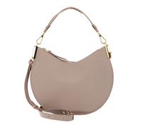 Coccinelle Sunup Handbag Double Grainy Leather Rosette/Warm Taupe