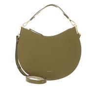 Coccinelle Leder Schultertasche Umhängetasche Sunup Handbag Double Grainy Leather Seagrass/Sandshell khaki